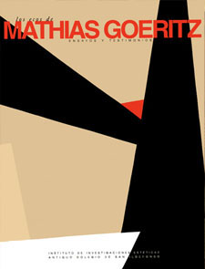 Portada del libro Los ecos de Mathias Goeritz. ensayos y testimonios