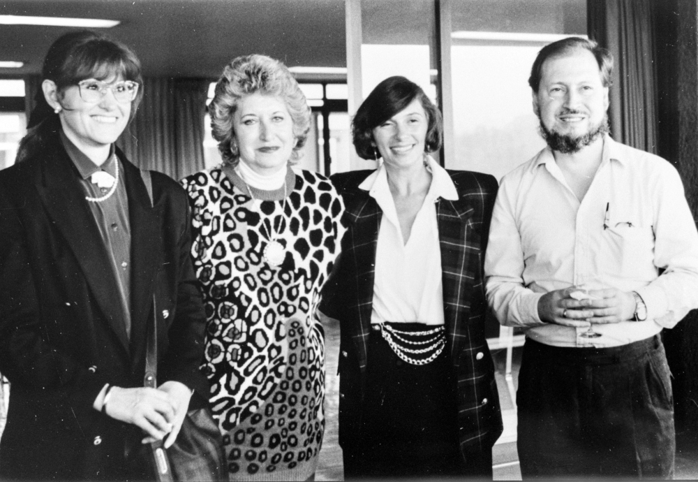 Juana Gutiérrez, Beatriz de la Fuente, Rita Eder y Rogelio Ruiz Gomar