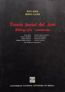 Portada del libro Teoría Social del Arte. Bibliografía Comentada
